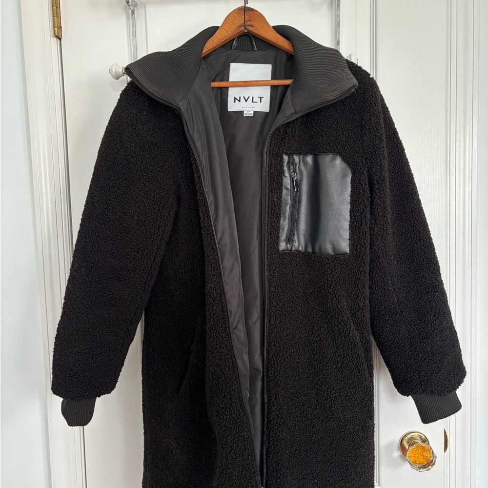 NVLT Black Sherpa Jacket